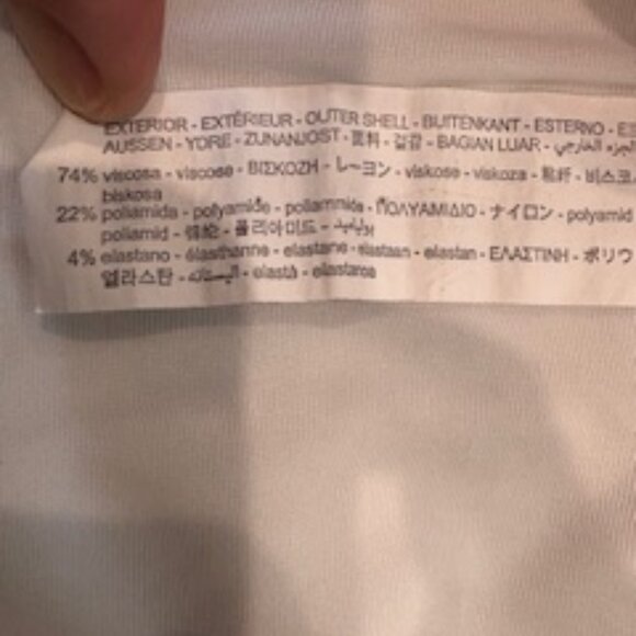 EUC Zara thick viscose backless cross over top/vest sz S - Picture 6 of 7